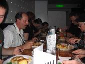 having dinner