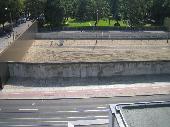 view from the tower; Shows a little bit how it looked during the time the wall was there.