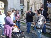 The meeting point: Piazza del Popolo in front of the church of Santa Maria del Popolo. Here we were organizing the meeting commemorative note. giulcenc's wife (and their child), giulcenc, dynadart, pietropole, presidente, Duvde (backside), claudio_vda, TARAPIATAPIOCA.