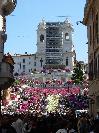 Piazza di Spagna, church of Trinit�ei Monti and the Spanish Steps.