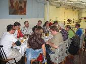 breakfast on the long table