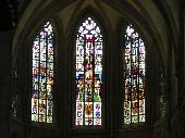 <b>Day 2 - Pretty colours</b><br />Of course to someone religious there would be more to it than just the artistry of the makers. I recognise the adoration of the Virgin and Child in the center, and I notice at the same time all the heraldry at the bottom... (Call me a cynic if you want, it was good enough for Diogenes.)