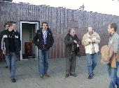 Outside the station waiting for the rest. Fons, Elmo, Cornjac, HBoZ and Ralf.