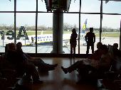 waiting at Treviso airport for entering the plane: pietropole, ravestorm, MuenzMuc, GnuGnu