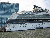 cruiseship at the terminal