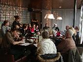 <b>Socializing and mindbending quiz </b><br />Here almost the complete group socializing and thinking about the questions of the quiz.