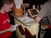 avij paying the huge (sponsored) bill at Zetor's. Thanks for this treat anonymous sponsor!