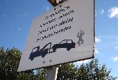 Just a funny drawing on a traffic sign I saw in Helsinki