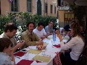 03-05-2009:The group at the restaurant - From left: giulcenc and his son, Claudio_vda, Mg84, fil82, sen-chuan with her family