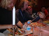 N0W1K stealing a part of Gauss' pizza.