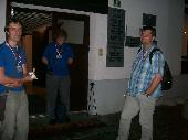 waiting for the taxi on saturday evening; Elmo, eddie devries and helloggs