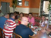 Italians having lunch in Piran; GnuGnu (rosa shirt), Sen-Chuan, Presidente (light blue shirt), dynadart,Miglio