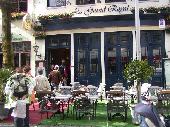 Entering the Restaurant Le Grand Royal.