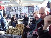 In the boat for the Cannal tour