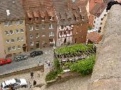Castle was built on the small mountain.