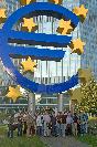 trackers in front of the ecb
