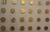 The photo isn't the best possible, but here you can see the rare San Marino and Vatican coins on the bottom two rows