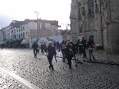 <b>Walking to the church </b><br />We were walking as a group to get inside the church