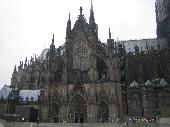 on our way home, we had to change trains in K�ln and just outside the K�ln Hbf there is the cathedral; It could use a cleaning though.