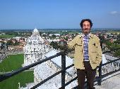 Claudio VdA upon the tower