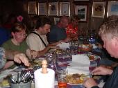 EBT enjoying dinner.