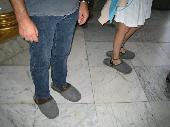 inside we had to were slippers to avoid damaging the floor