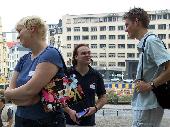 Venga and Chiel chatting