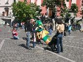 Sunday morning on Preseren trg in Ljubljana
