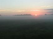 Sunrise at the Lithuanian-Latvian border.