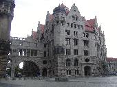The Neues Rathaus has the tallest townhall tower in the world with 114.5 meters