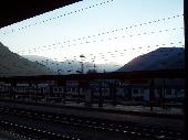 sunrise on Friday morning at the station Bolzano/Bozen