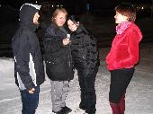 My girlfriend's first encounter with other EBTers, Dakkus, Prynde, his girlfriend Titu and Sohvi, my girlfriend.