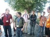Waiting for the Boat: Burky, Hoppa, Magpie, CrazyBob, Fons, Hadibe and Yli