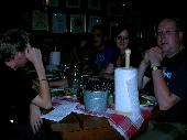 Enjoying the good food and good company