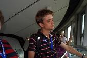 Fons admiring the view from the TV Tower