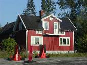 A typical Swedish wooden house in central Sweden.