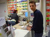 changing some money in halsteren. the lady wasn't very pleased that we took some pics there :(