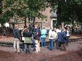 waiting in the sun: Pet26644, Bootje, friend of Bootje, Fons, Crazy Bob, Ralf (phoning), Femmie, HBoZ, Cornjac, Elmo, Balibennie and Intoer