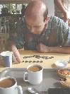A roadside restaurant in Mantorp, Sweden. In order to get many notes to enter in SEK-tracker HBoZ received a handfull of coins because they had not enough bills. :-D