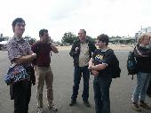 In front of the main station: MathMurderer, Ergo, Burky, Magpie, Eliezer