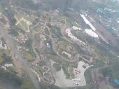 <b>Day 2 - Birds'eye view of Europe</b><br />This is mini-Europe seen from the Atomium. And through the dirty windows...