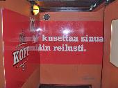 A Koff beer advertisement with the text 
