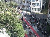 The Crowd underneath the tower