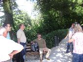 Mr Mirko, ravestorm, mico, pep, riccccc and sen-chuan relaxing in the shade before going down the hill