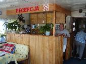Simple but good, here the reception of the Botel Aldona.