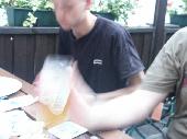 Fons and the beerglass of Licht&Feuer moving too fast