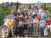 group picture in the garden of Sans Souci