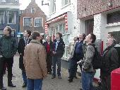 Staring at the leaning churchtower of Gorinchem.