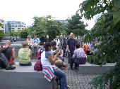 At the Holocaust-memorial