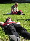 Tiura taking his essential beauty rest, Soilian writing a letter home... or she just might be taking down serial numbers ;)